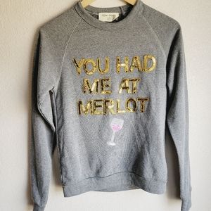 Bow & Drape Womens Merlot Fleece Sequined. Conditi